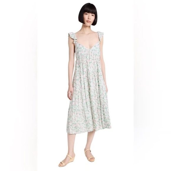 Floral Ruffle Maxi Dress - Picture 5 of 7